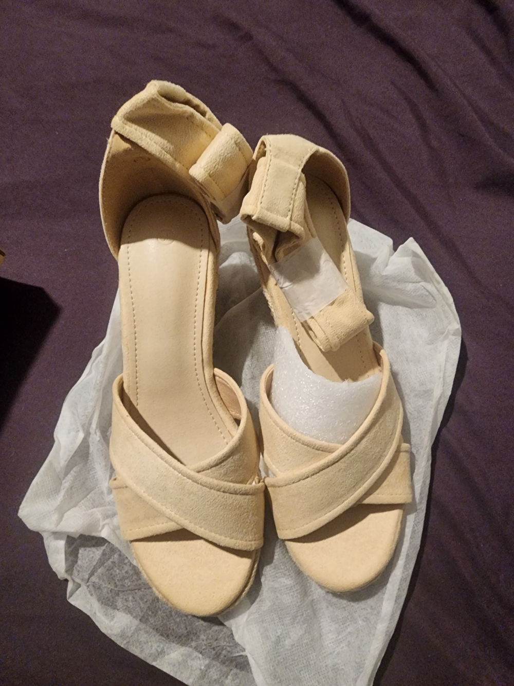 Beige Women's Ankle-Strap Sandals